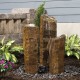 Complete Basalt Column Fountain Kit with 3 Real Basalt Columns