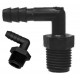Hose Street Elbows - MPT 90 Degree Elbow with Hose Barb Insert Ends