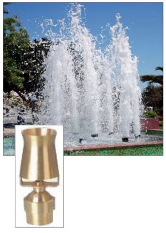 Cascade™ Ice Tower Geyser Brass Fountain Nozzle